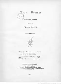 Image illustrative de l’article Trois poèmes de Mallarmé