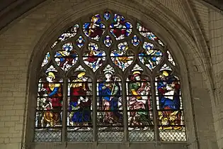 Marie et les quatre évangélistes.