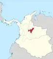 La province de Tunja en 1810.