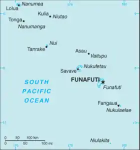 carte : Géographie des Tuvalu