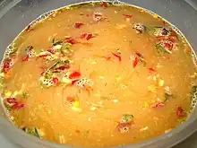 Sauce au chilindrón, propre à accompagner du poulet (pollo al chilindrón) ou de l'agneau (cordero al chilindrón).