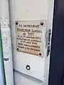 Plaque commémorative