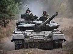 Avec un T-64.