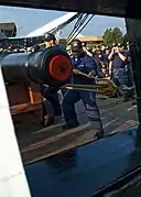 Exercice de mise à batterie.