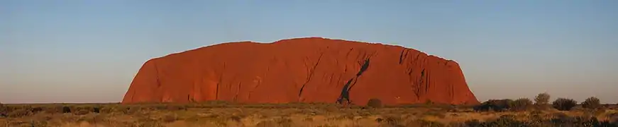 Coucher de soleil sur Uluru/Ayers Rock.