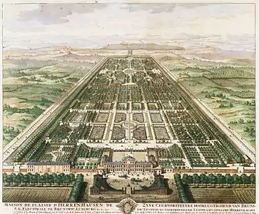 Palais de Herrenhausen à Hanovre(fin du XVIIe siècle)