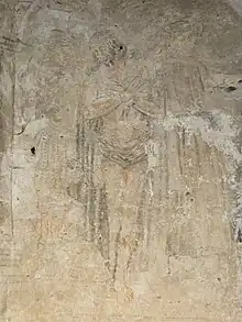 Une fresque de la tour principale