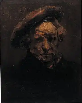 Autoportrait inachevé, v. 1659, Musée Granet, Aix-en-Provence.