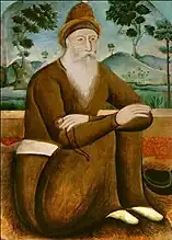 Peintre inconnu – portrait de Dervish Sultan Bayazid, XIXe siècle