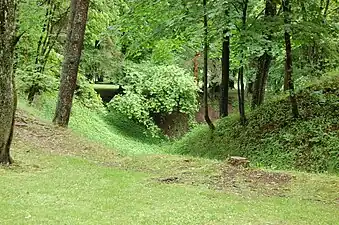 Carrière de sable dans la partie nord-est du parc