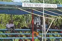 Tribune d'un stade de football