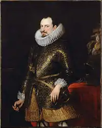 Antoine Van Dyck, Portrait d'Emmanuel-Philibert de Savoie, 1624.