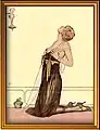 Illustration pour The American Weekly (en), 1921, inspirée d'un dessin de Raphael Kirchner de 1916.