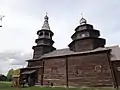 Église russe traditionnelle en bois (Novgorod)