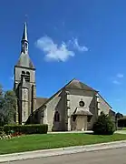 L'église, façade ouest.