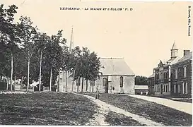 La mairie et l'église.