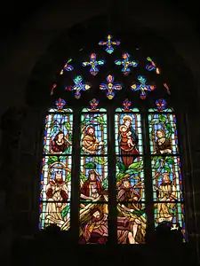 Chapelle de Locmaria-er-Hoët : verrière du chevet