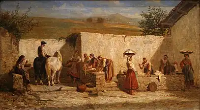 Les Cascarrottes au lavoir, 1863, musée des Beaux-Arts de Béziers.