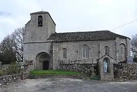 L'église Saint-Amans de Saint-Amans-du-Ram.