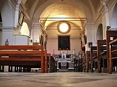 Intérieur de l'église.