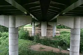 Piles marteaux Viaduc de Pannes Loiret.