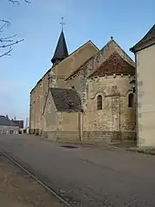 Chevet de l'église Saint-Martin, en 2012.