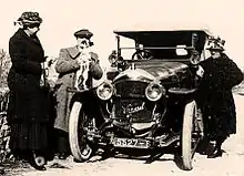 Victor Vermorel et sa Vermorel 1908.