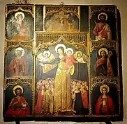 La sainte Vierge du Rosaire.