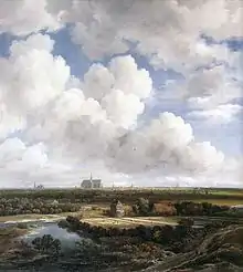 Vue de Haarlem avec des champs de blanchiment. Ruisdaelv. 1665. H. 62 cm. Kunsthaus, Zurich.