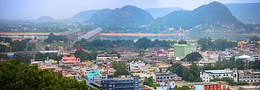 Vue de Vijayawada.