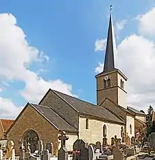 Le bâtiment de « plan allongé » (sans transept).