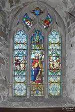 Vitrail dédié à Saint-André dans l'église Saint-Martin de Saint-Valery-Sur-Somme