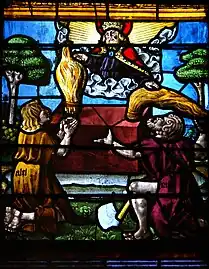 Scène des offrandes, symbole chrétien de la perception de la dîme par la  hiérarchie ecclésiastique