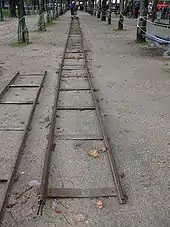 Photo de deux rails de chemin de fer.