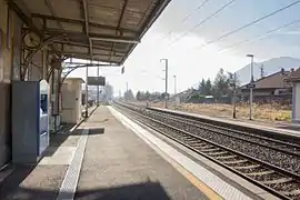 Vue des voies en direction de Grenoble.