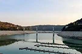 Pont de la Pyle, lors d'un niveau d'eau abaissé
