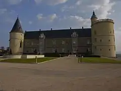 L'aile nord côté parc.