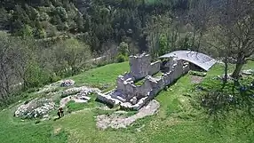Vue aérienne de l'Abbaye de Clausonne