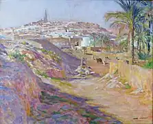 Vue de Ghardaïa d'Henri Villain, 1929, musée des Beaux-Arts de Chartres.