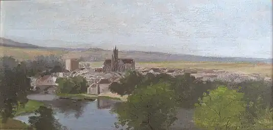 Adrien LavieilleVue de Moret-sur-Loing.