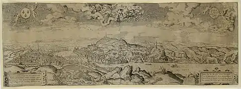 Sur la vue de Lyon en 1550.