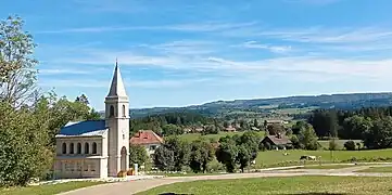 Vue depuis la chapelle du Bizot