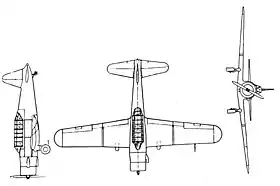 vue en plan de l’avion