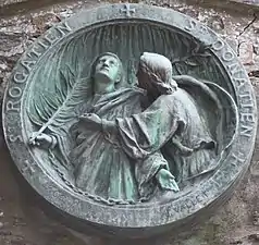 monument à Saint-Donatien et Saint-Rogatien, Nantes, rue Dufour.