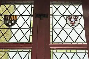 Armes de Jean III de Glymes et de son épouse, Adrienne de Brimeu