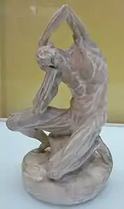 Écorché dit « de Michel-Ange » (XIXe siècle), plâtre, collection particulière.