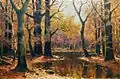 Waldlandschaft mit Teich, sans date