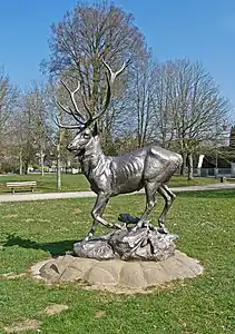 Le Cerf, Wassy, parc des Grandes-Promenades.