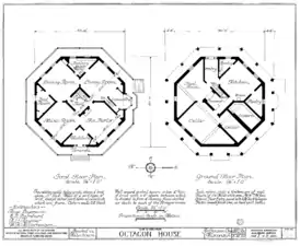 Plans du rez-de-chaussée et du sous-sol.