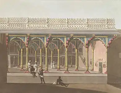 Façade ouest du palais.